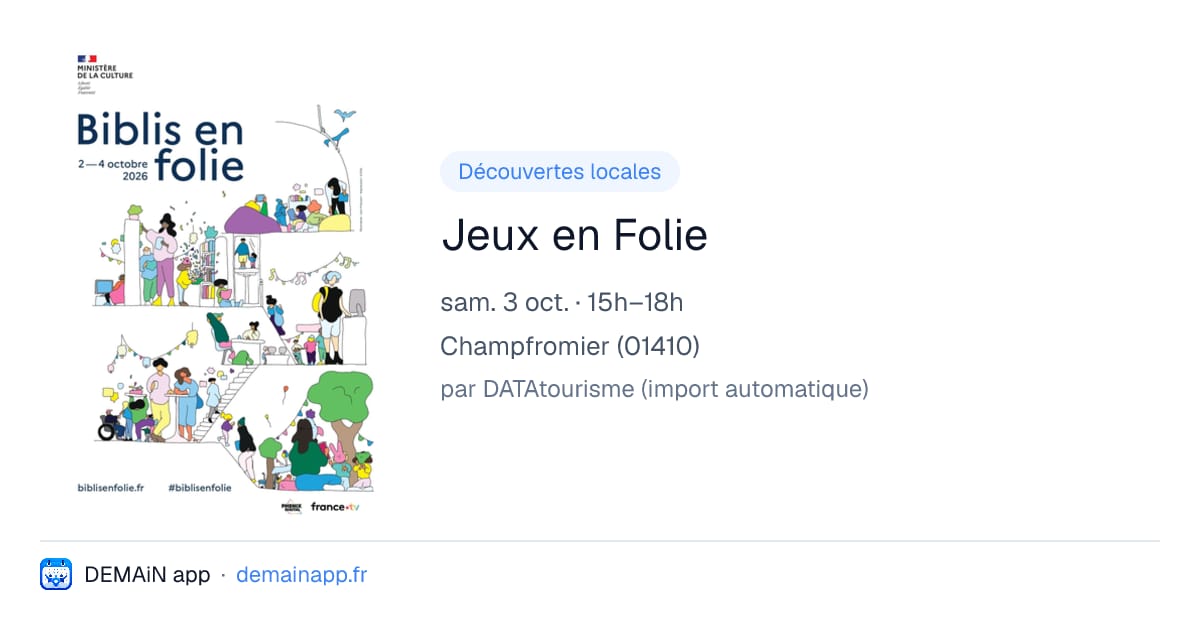 Jeux en Folie — Champfromier