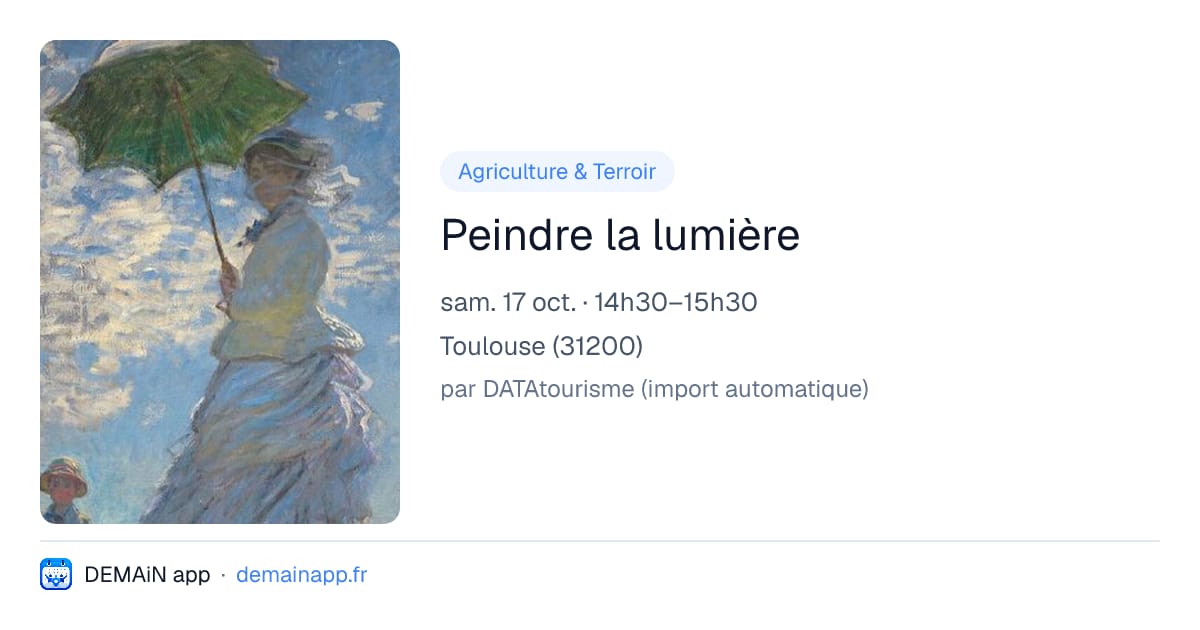 Peindre la lumière — Toulouse