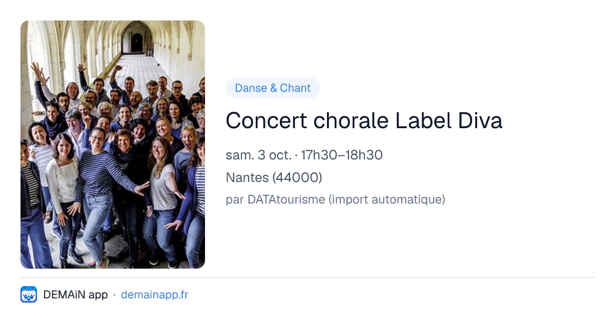 Concert chorale Label Diva — Nantes