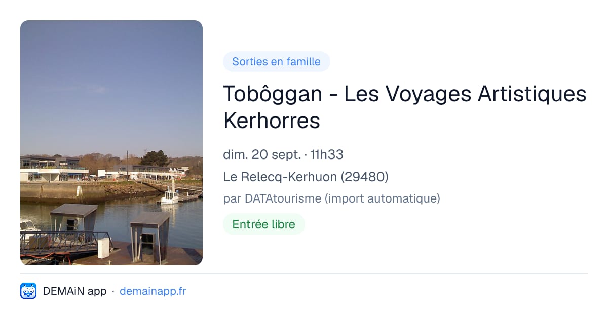 Tobôggan - Les Voyages Artistiques Kerhorres — Le Relecq-Kerhuon