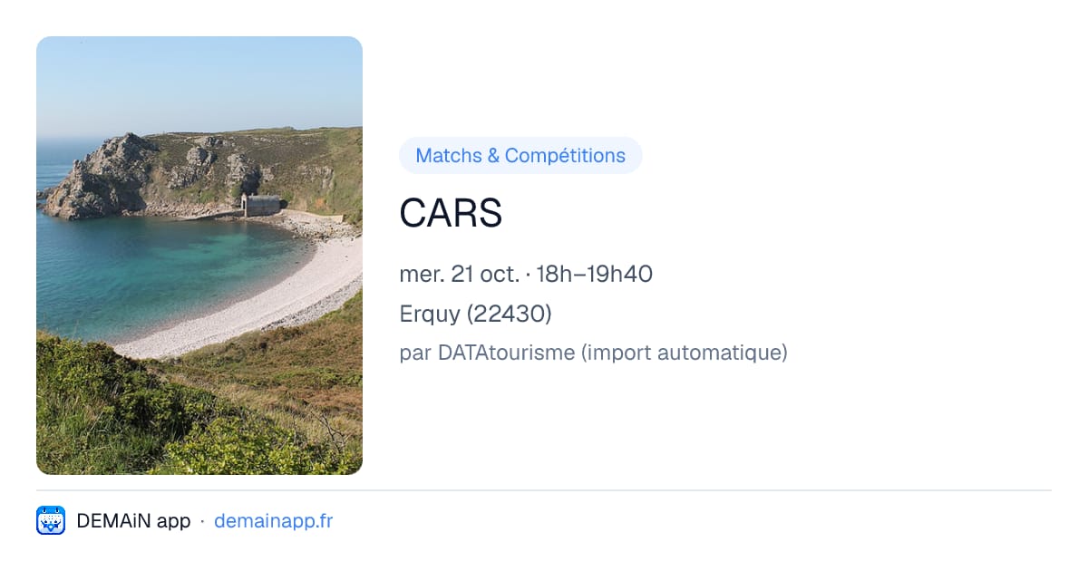 CARS — Erquy