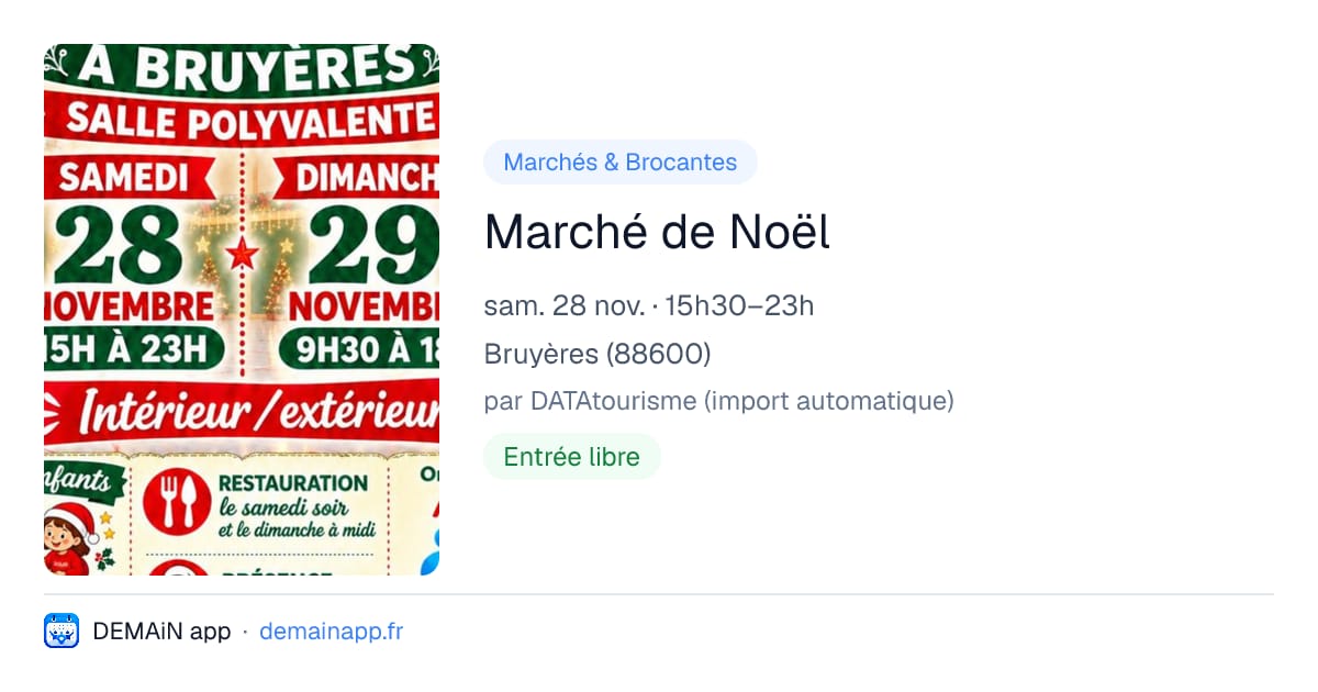 Marché de Noël — Bruyères