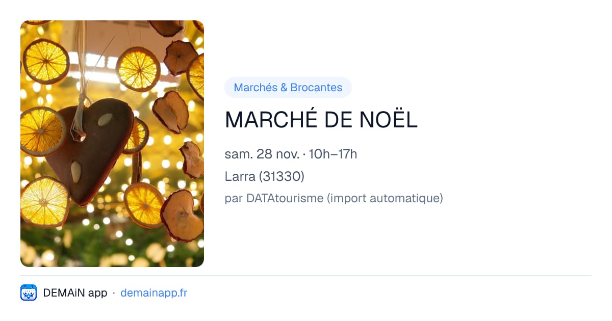 MARCHÉ DE NOËL — Larra