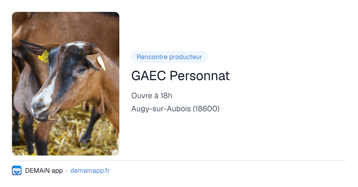GAEC Personnat — Augy-sur-Aubois