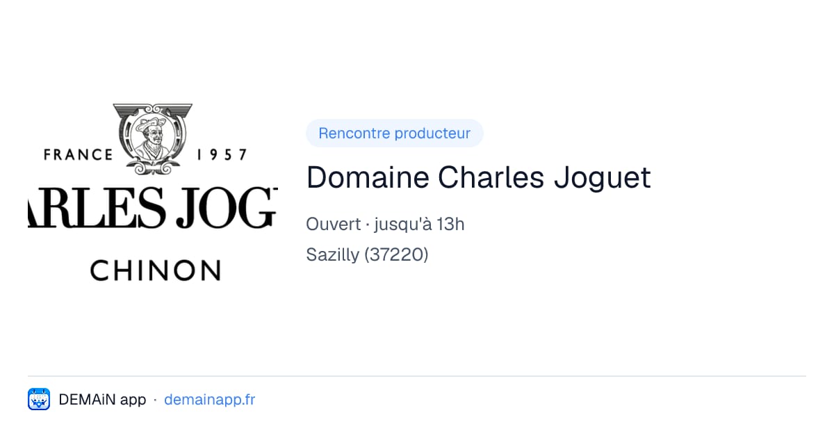 Domaine Charles Joguet — Sazilly