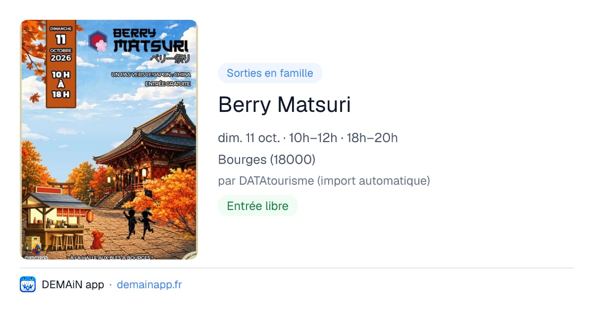Berry Matsuri — Bourges