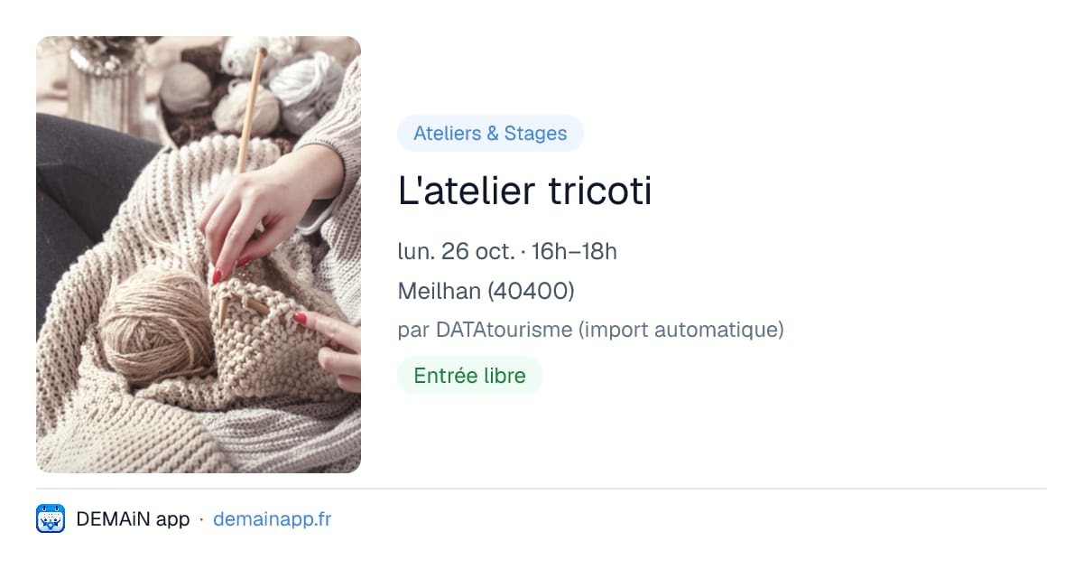 L'atelier tricoti — Meilhan