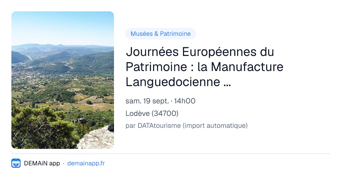 Journées Européennes du Patrimoine : la Manufacture Languedocienne de Grandes Orgues — Lodève