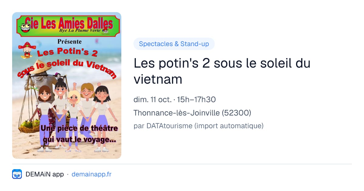 Les potin's 2 sous le soleil du vietnam — Thonnance-lès-Joinville