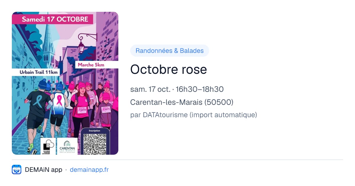Octobre rose — Carentan-les-Marais