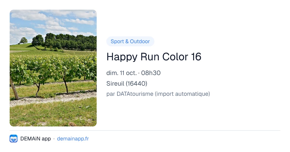 Happy Run Color 16 — Sireuil
