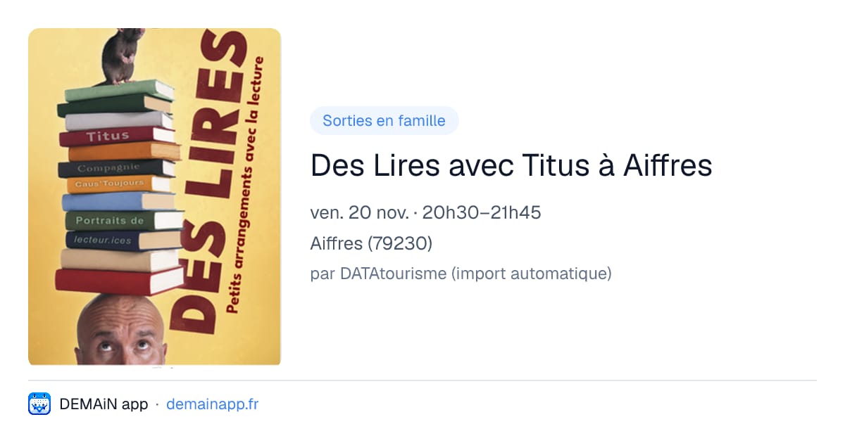 Des Lires avec Titus à Aiffres — Aiffres