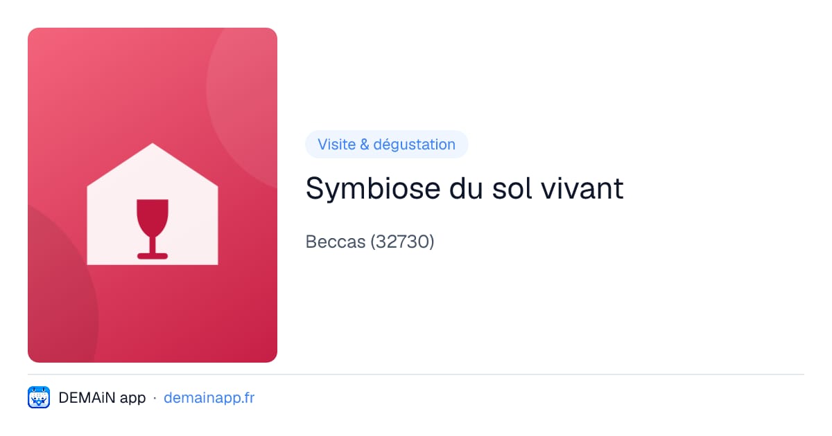 Symbiose du sol vivant — Beccas