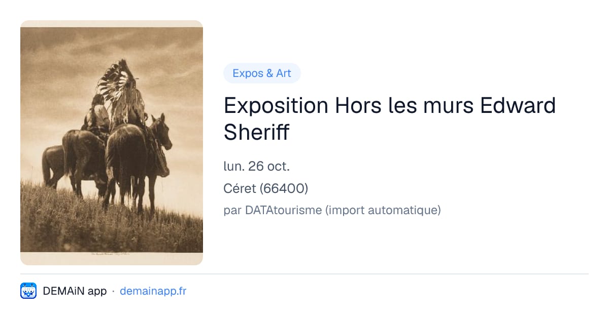 Exposition Hors les murs Edward Sheriff — Céret