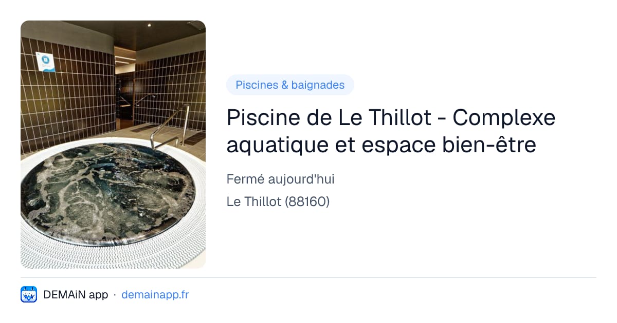 Piscine de Le Thillot - Complexe aquatique et espace bien-être — Le Thillot