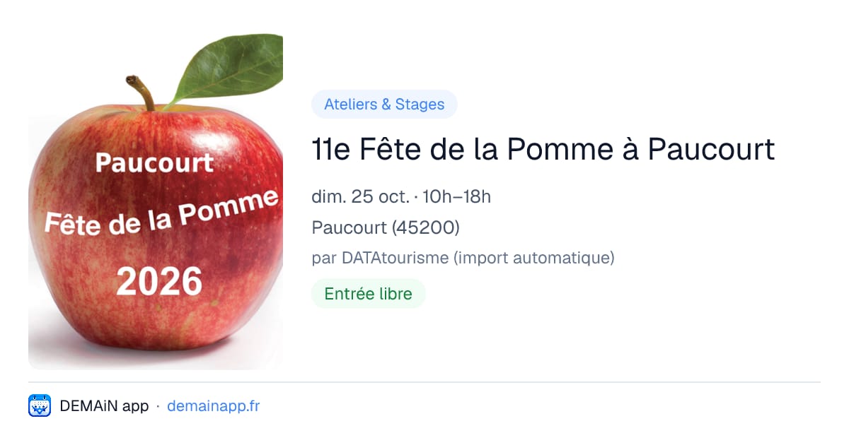 11e Fête de la Pomme à Paucourt — Paucourt