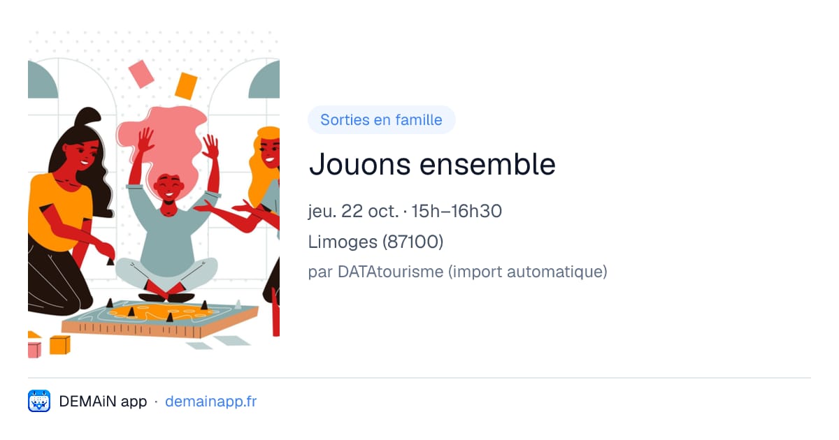 Jouons ensemble — Limoges