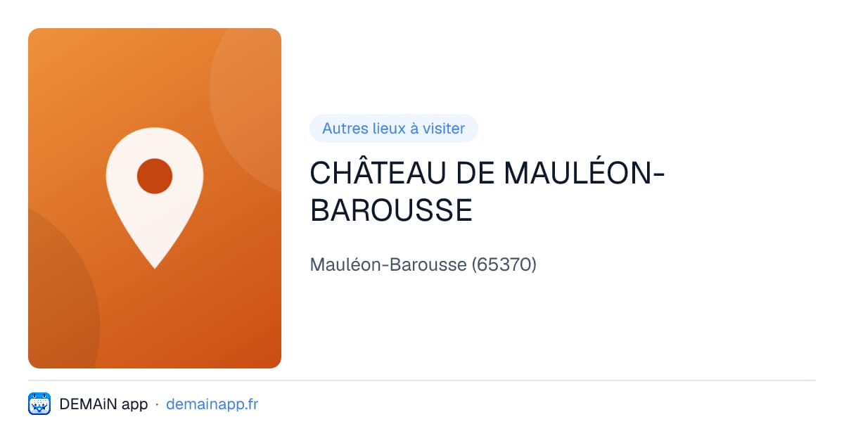 CHÂTEAU DE MAULÉON-BAROUSSE — Mauléon-Barousse