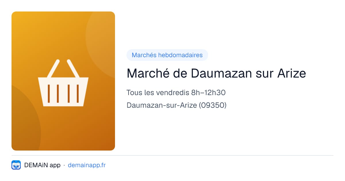 Marché de Daumazan sur Arize — Daumazan-sur-Arize