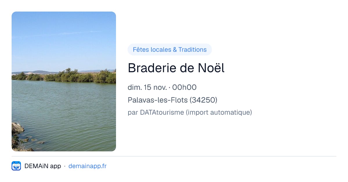 Braderie de Noël — Palavas-les-Flots