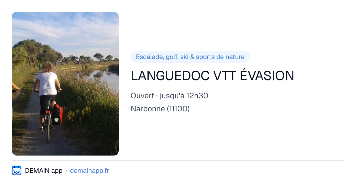 LANGUEDOC VTT ÉVASION — Narbonne