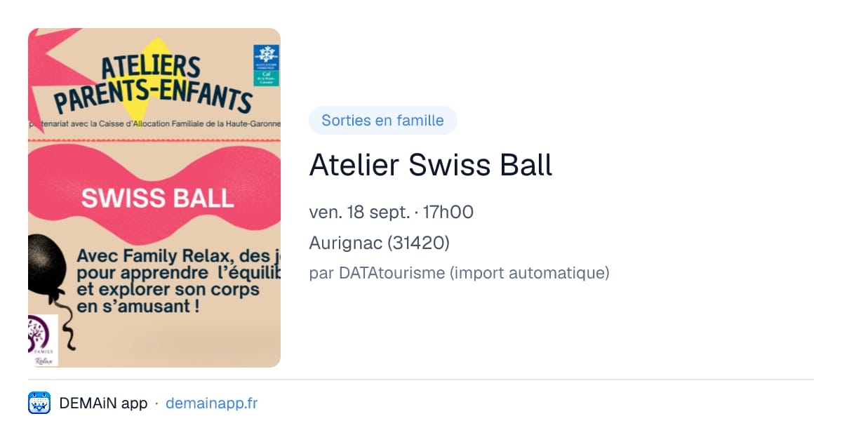 Atelier Swiss Ball — Aurignac