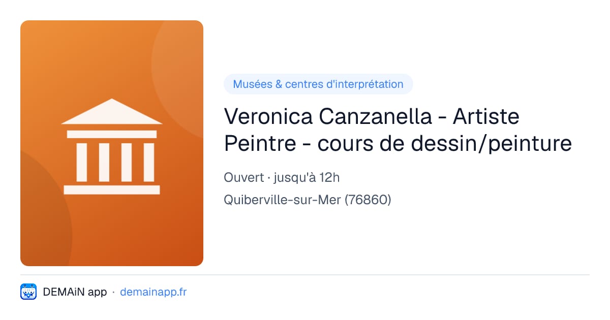 Veronica Canzanella - Artiste Peintre - cours de dessin/peinture — Quiberville-sur-Mer