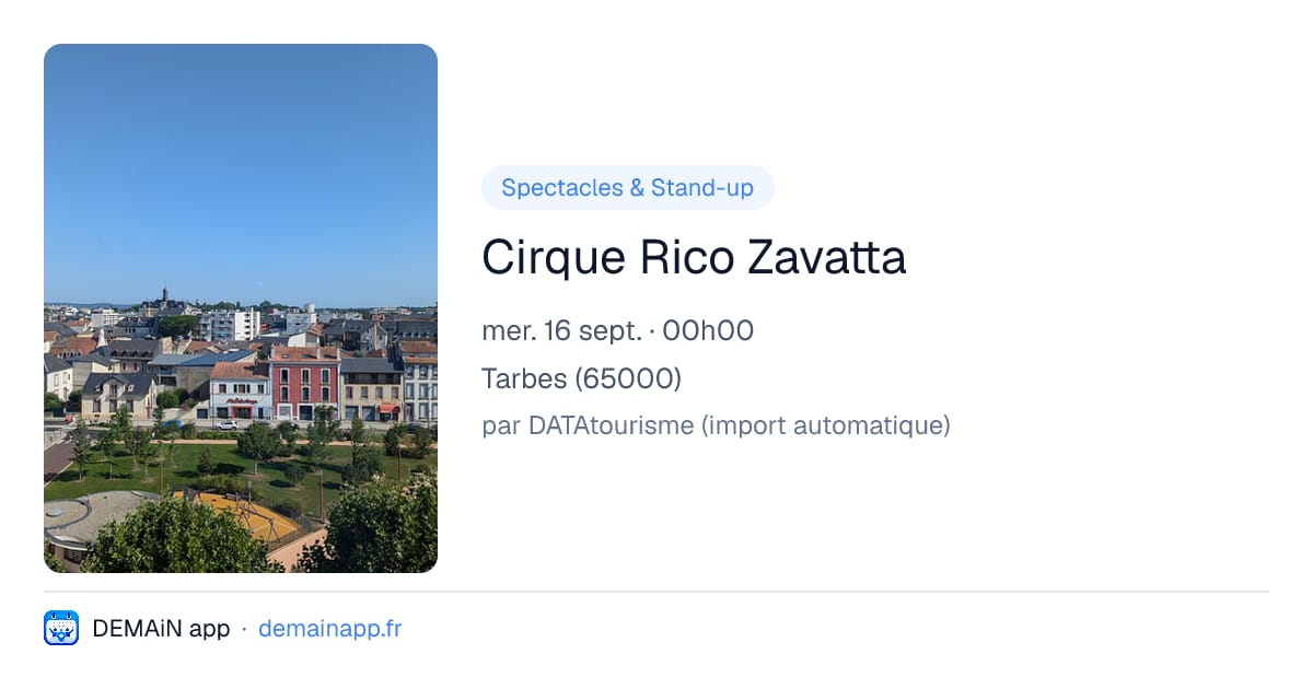 Cirque Rico Zavatta — Tarbes