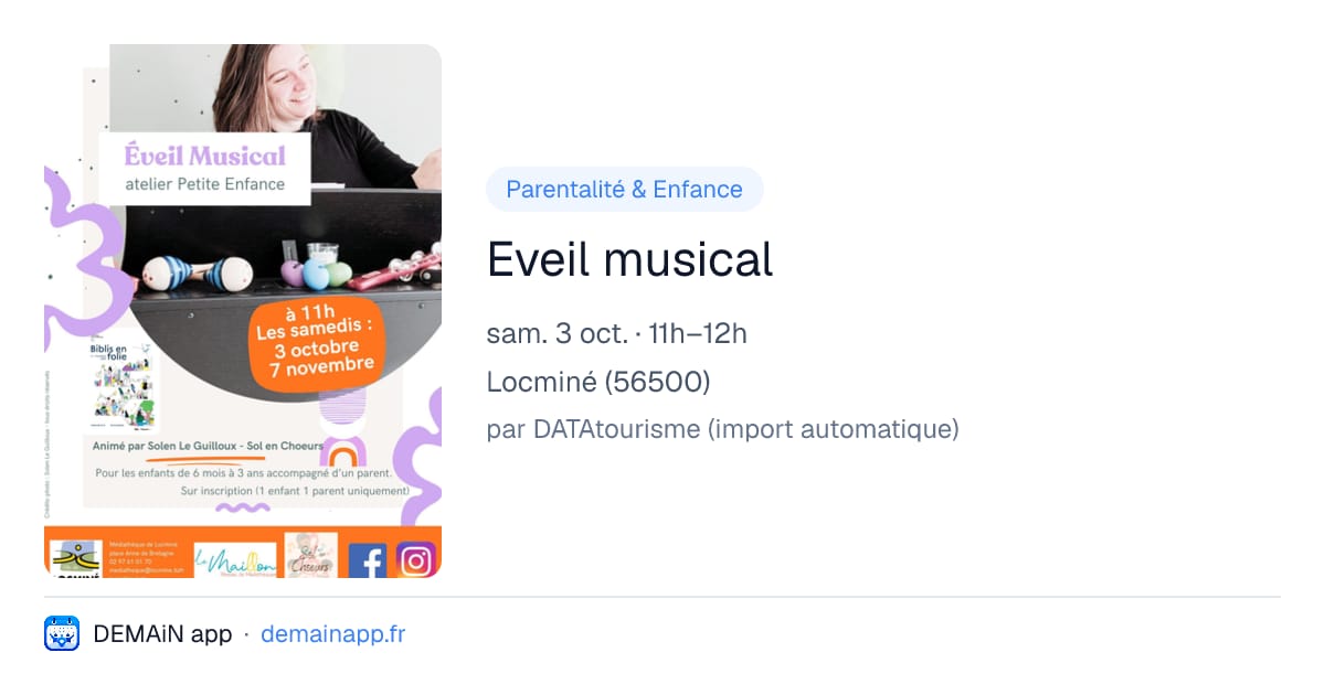 Eveil musical — Locminé