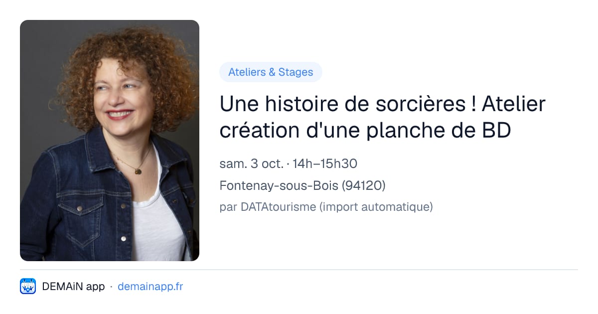Une histoire de sorcières ! Atelier création d'une planche de BD — Fontenay-sous-Bois