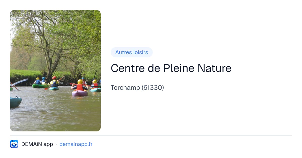 Centre de Pleine Nature — Torchamp