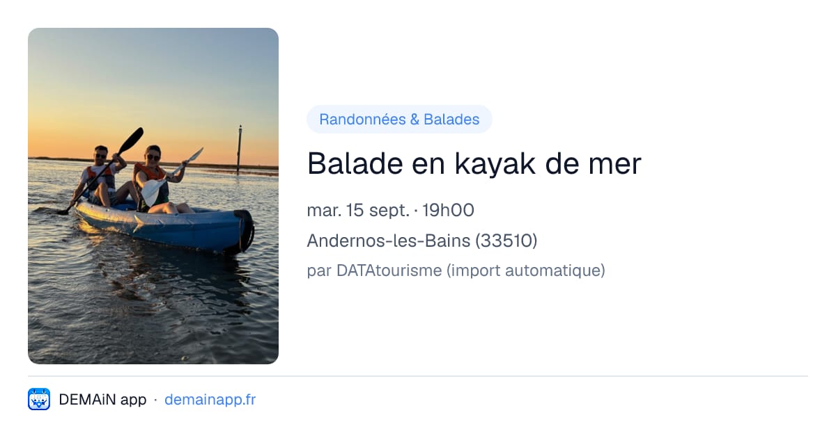 Balade en kayak de mer — Andernos-les-Bains