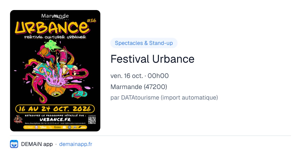 Festival Urbance — Marmande