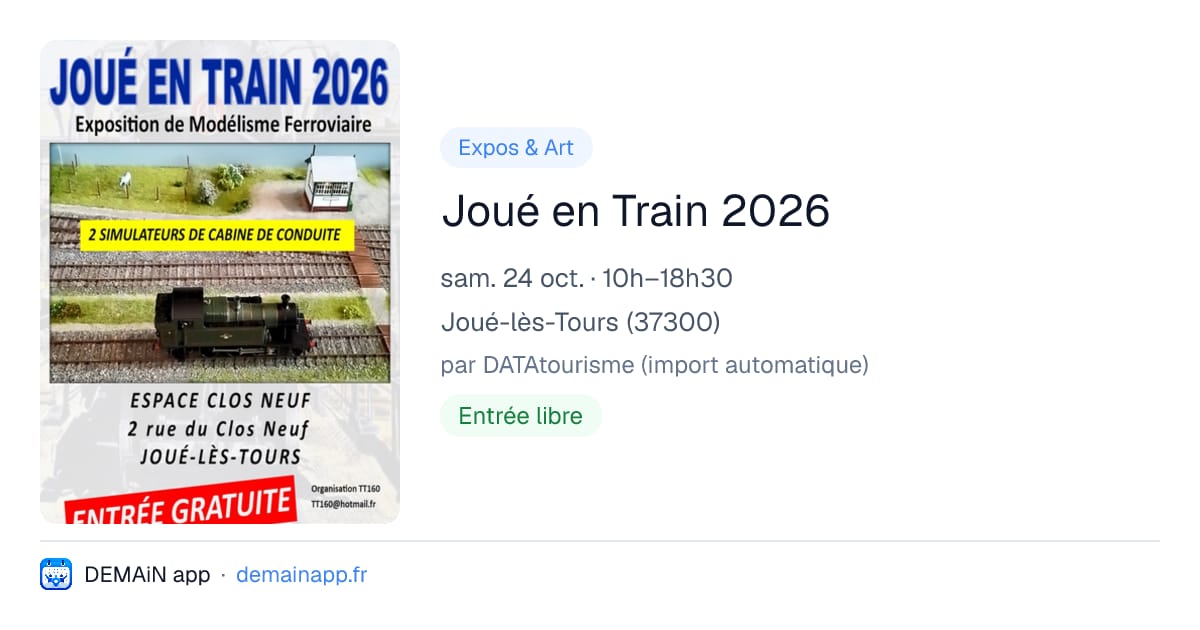 Joué en Train 2026 — Joué-lès-Tours