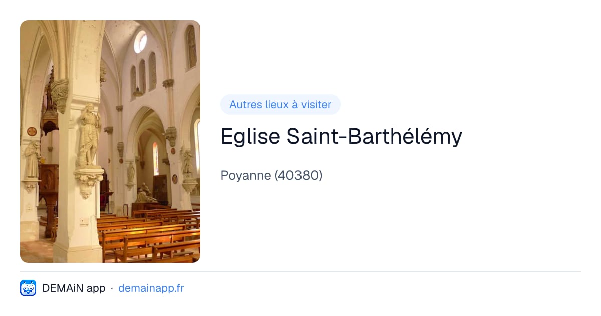 Eglise Saint-Barthélémy — Poyanne