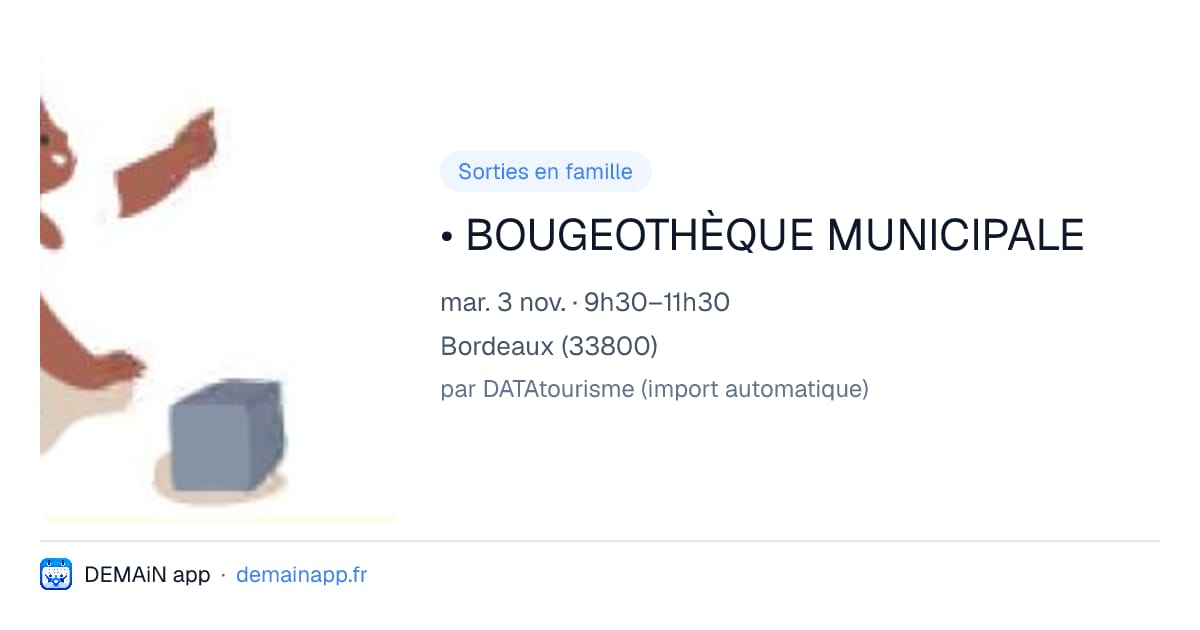 • BOUGEOTHÈQUE MUNICIPALE — Bordeaux