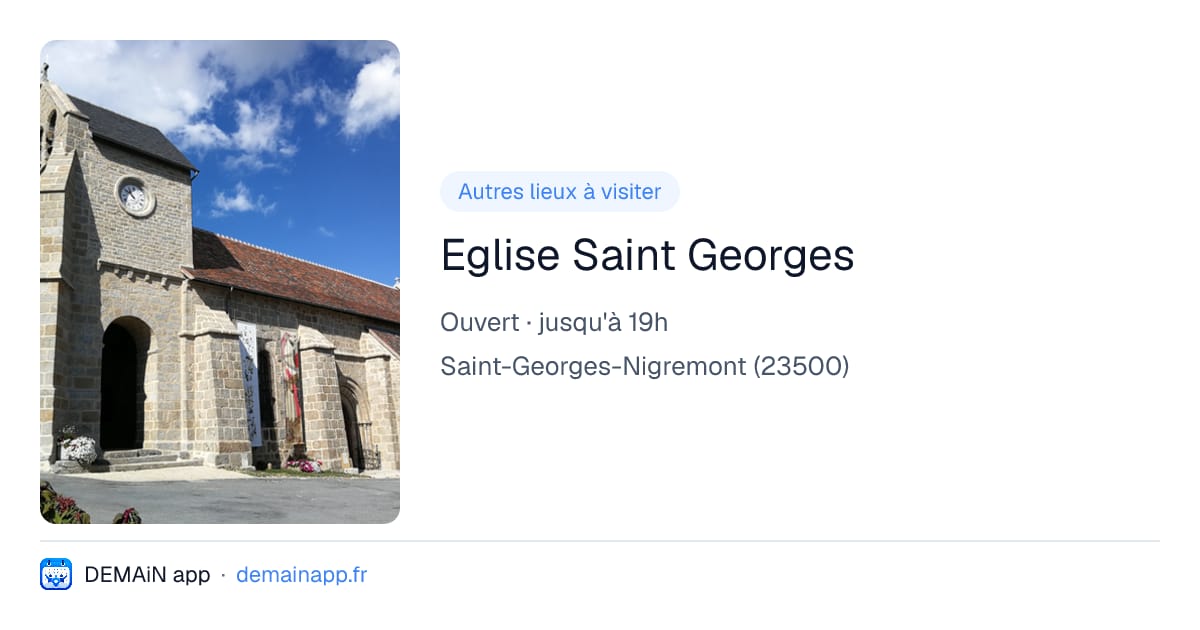 Eglise Saint Georges — Saint-Georges-Nigremont