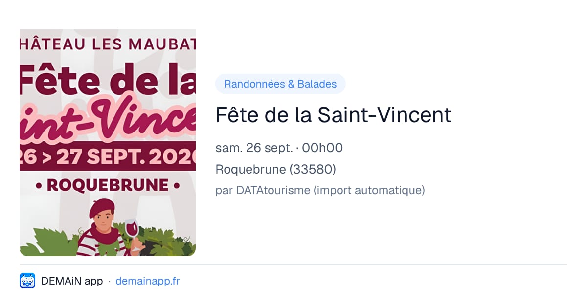 Fête de la Saint-Vincent — Roquebrune