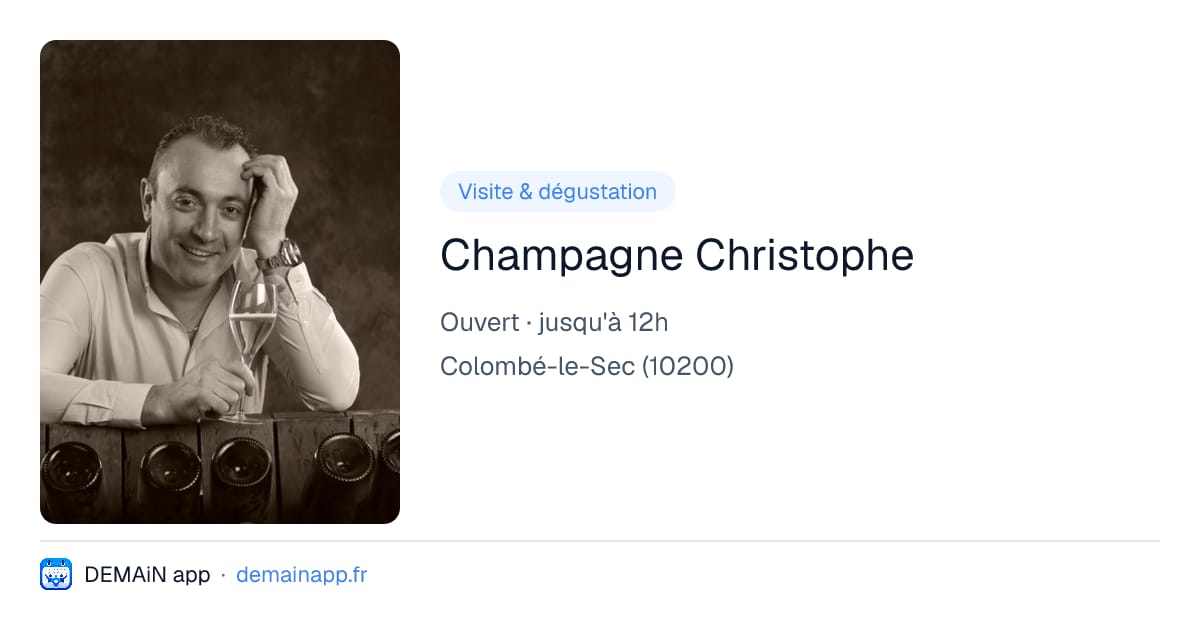 Champagne Christophe — Colombé-le-Sec