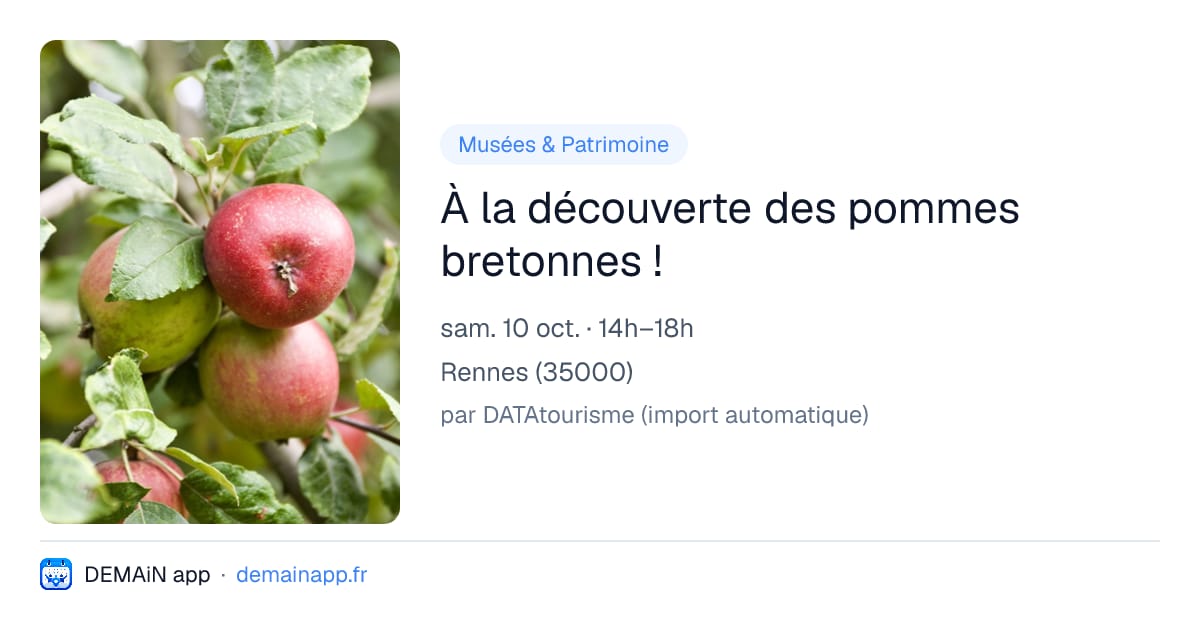 À la découverte des pommes bretonnes ! — Rennes