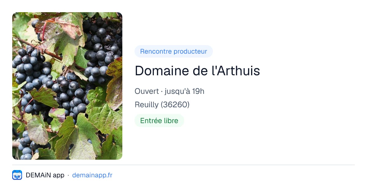 Domaine de l'Arthuis — Reuilly