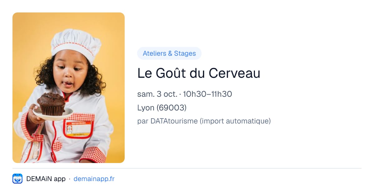Le Goût du Cerveau — Lyon