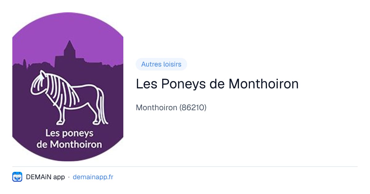 Les Poneys de Monthoiron — Monthoiron