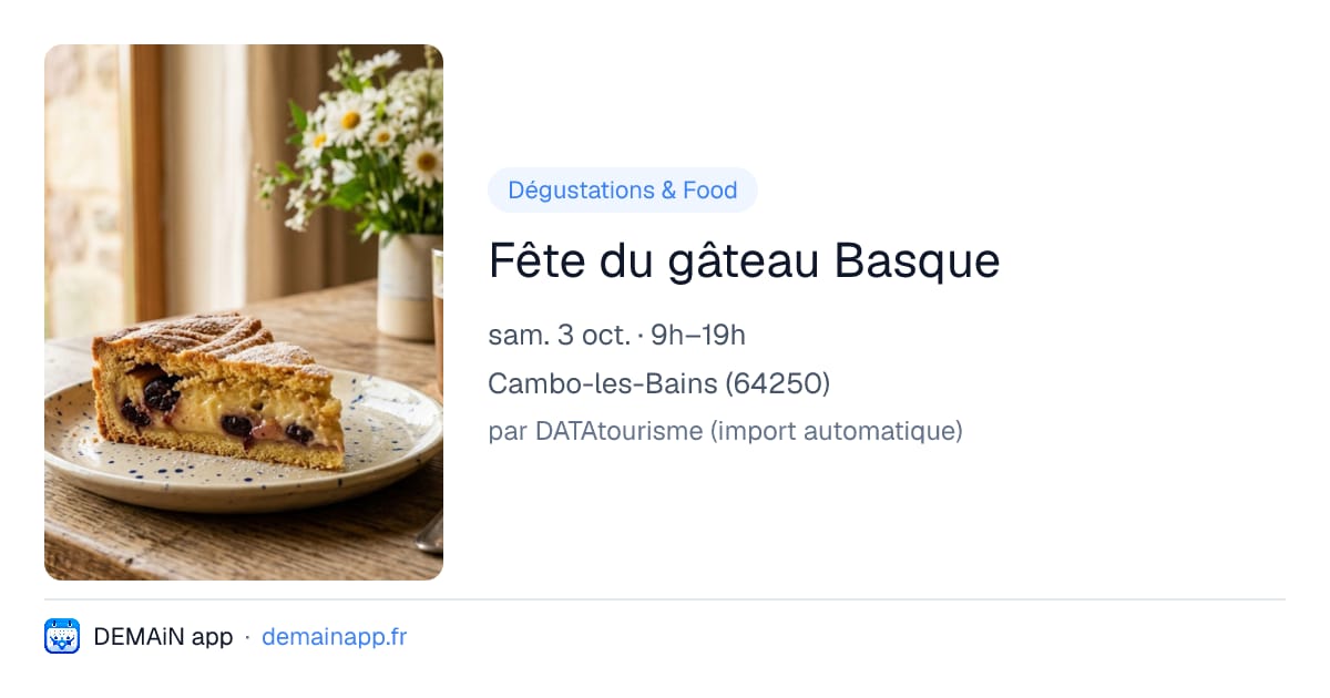 Fête du gâteau Basque — Cambo-les-Bains