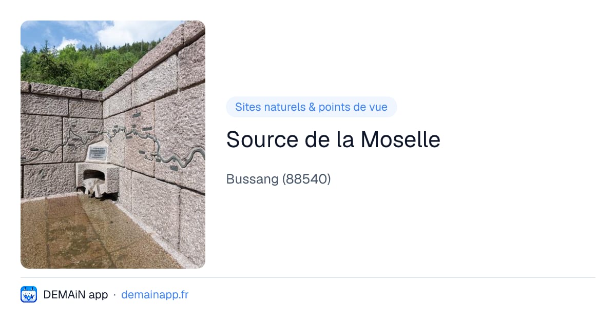 Source de la Moselle — Bussang