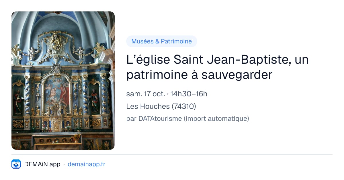 L’église Saint Jean-Baptiste, un patrimoine à sauvegarder — Les Houches