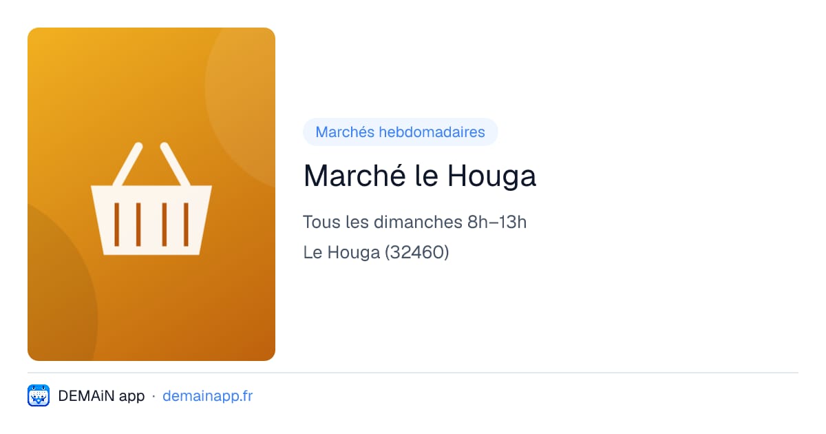 Marché le Houga — Le Houga