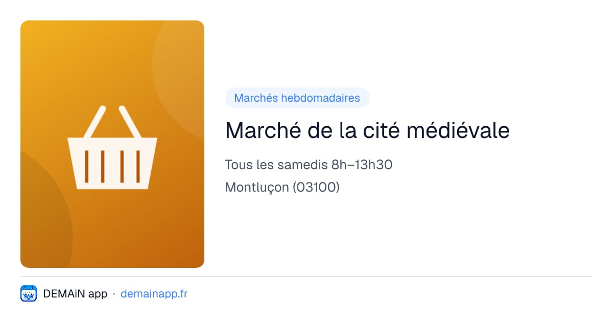 Marché de la cité médiévale — Montluçon