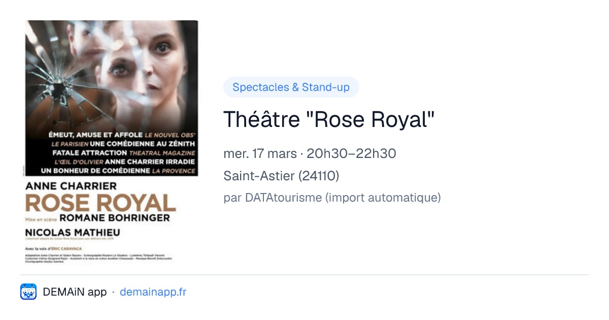 Théâtre "Rose Royal" — Saint-Astier