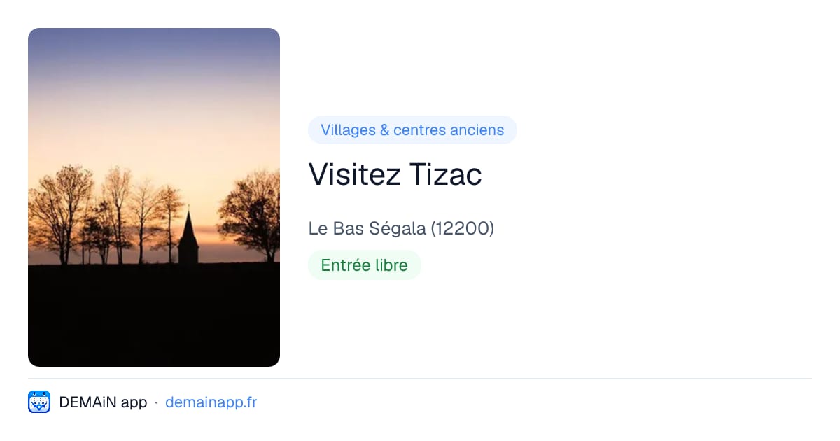 Visitez Tizac — Le Bas Ségala